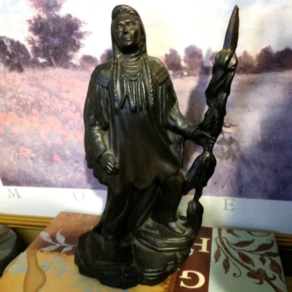 🇺🇸🏤RARE VINTAGE SCULPTURE 10.5"🏣🌉
